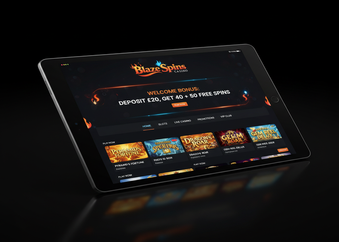 Blaze Spins Casino Casino in Tablet